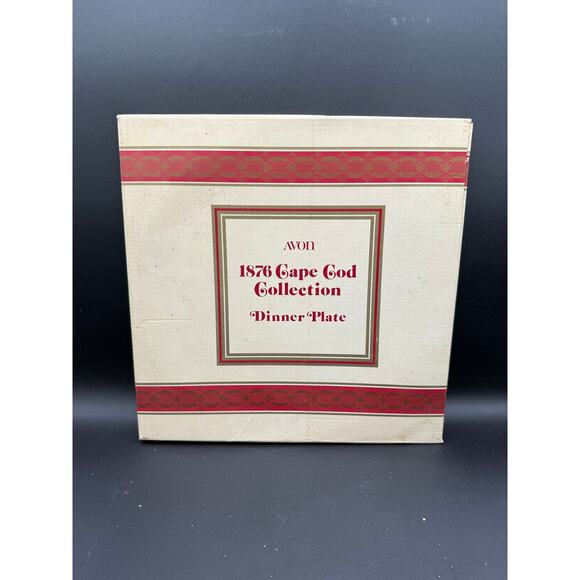 Vintage AVON 1876 Cape Cod Ruby Red Large Dinner Plate 11"" w/ Box - Picture 5 of 7